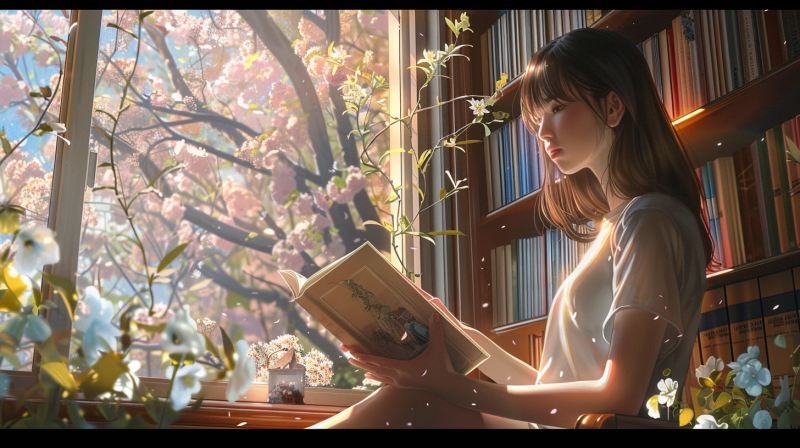 春日午后的图书馆-密友之家