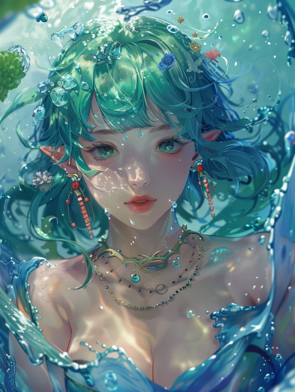 水精灵、洁白婚纱少女-密友之家